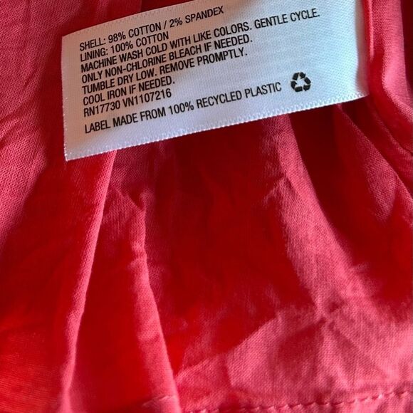 A New Day Women's Pink Coral Ruffle Short Sleeve MIDI Dress Size Medium - Picture 10 of 13